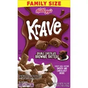 Krave Double Chocolate Brownie Batter Cereal - 16.2oz - Kellogg's