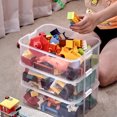 thumbnail image 4 of ziyahi Stacking Boxes For Efficient Storage And Clutter-free Spaces Large Storage lemon-yellow 2 without partition, 4 of 6