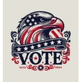 thumbnail image 2 of American Eagle Vote Adult Sand Long Sleeve Hoodie-Medium, 2 of 6