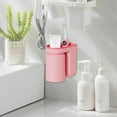 thumbnail image 3 of Bathroom Products Wash Cups Rack Toothbrush Holder with Gargle Cup for Couples Wall Mounted Storage Organizer for Toothbrushes and Toothpaste in Modern Design, 3 of 5