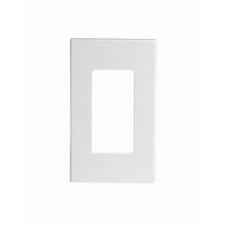 Leviton Decora Plus 1-Gang Screwless Wall Plate - Snap-On Mount - 20 Pack, White