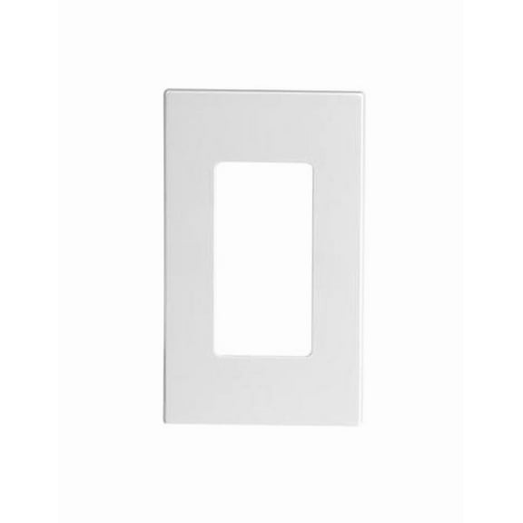 Leviton 80301-SW 20 Pack 1-Gang Decora Plus Wallplate Screwless Snap-On Mount, White