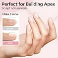 thumbnail image 6 of modelones Builder Nail Gel, 2 Pcs Clear and Cover Nude Builder Nail Polish, 8-in-One Apex Building Thickening Strengthener Extension Rubber Color Base Gel for DIY Home Salon Gifts LED Lamp Cured 10ml, 6 of 9