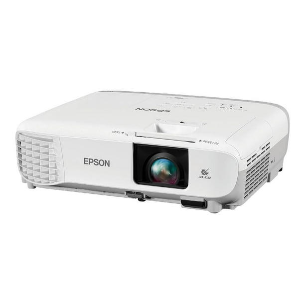 Epson 107 PowerLite - Projecteur 3LCD - portable - 3500 lumens (blanc) - 3500 lumens (couleur) - xga (1024 x 768) - 4:3 - lan - avec 2 Ans de Programme d'Entretien Routier Epson