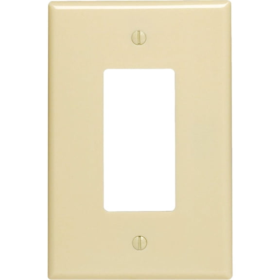 Leviton 86601-00I 1 Gang Rocker-GFCI Wall Plate