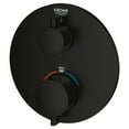 thumbnail image 3 of Grohe Grohtherm 241072430 Single Function 2-Handle Thermostatic Valve Trim in Matte Black, 3 of 3
