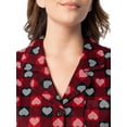 thumbnail image 4 of Fruit of the Loom Women's Beyond Soft Long Sleeve Button Down Flannel Sleepshirt, Sizes S-4X, 4 of 9