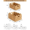 thumbnail image 2 of Cesta de mimbre StorageWorks con borde festoneado, juego de 2, 2 of 7
