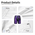 thumbnail image 5 of Cauagu Purple Plant White Tiger Print Swim Trunks for Men,Youth Boys Swim Shorts Compression Liner Beach Shorts Boys' Swimming Shorts 7-20 Years Bathing Suit-Large, 5 of 7