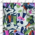 thumbnail image 2 of Soimoi Blue Fabric - By the Yard - 56 Inch Wide - Abstract Geometric Textile - Modern and Artistic Fusion for Fashion and Home Printed Fabric, 2 of 6
