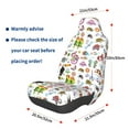 thumbnail image 2 of Lsque Cartoon Wild Animals Pattern Car Seat Covers for Front Seats , Waterproof Seat Covers for Cars, Sporty Front Seat Covers,Car Seat Cover Protector Front Seats, 2 of 5