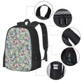 thumbnail image 2 of Fotbe Rose Flowers Pattern Student Backpack –School backpack Large Capacity Durable and Ergonomic Backpack with Laptop Compartment and Multiple Pockets, 2 of 6