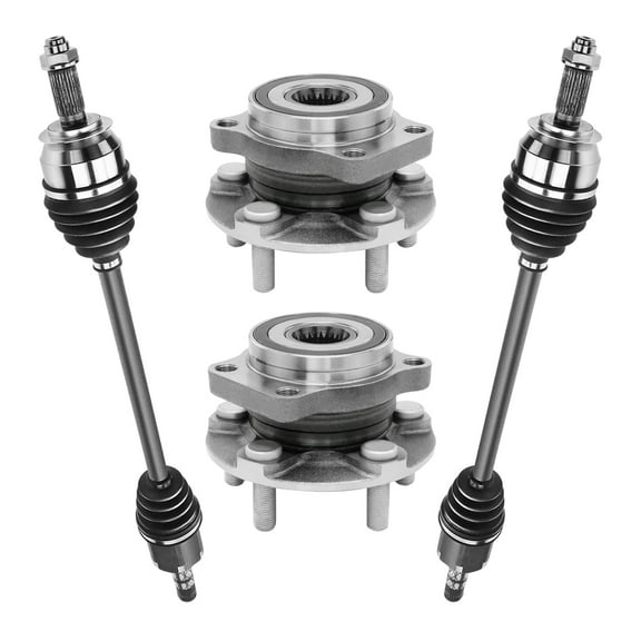 AutoShack Front CV Axle Shaft Wheel Hub Bearing Assemblies with ABS | Replacement for 2014-2018 Subaru Forester | 4-PC