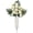 Style1-White, variant on PPKVUFD Cemetery Flowers for Grave, Artificial 12 Heads Large Chrysanthemums with Cemetery Vase, Artificial Cemetery Flowers for Outdoor Grave Decorations