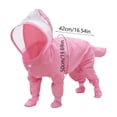 thumbnail image 3 of Conjunto de impermeable y botas de lluvia para perros y gatos pequeños y medianos, protección impermeable para todo el cuerpo al aire libre con capucha y tiras reflectantes, múltiples tallas., 3 of 6