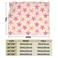 thumbnail image 3 of KLL Fleece Blanket Plush Throw Blanket Starfish ,Soft Fuzzy Cozy Flannel Blanket for Couch Sofa Bed.(80"x60" ), 3 of 7