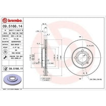 Brembo 09516611 Disc Brake Rotor
