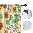 thumbnail image 4 of Blackout Kids Curtains,Leaf Red Berry Purple Flower Sunflower Pattern Childrens Insulated Curtains Set Of 2,Bedroom Essentials,Toddler Room Decor 52"x84", 4 of 5