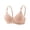 Khaki, variant on Women's Plus Size Soft Thin Cup Bra Wireless Seamless Leaf Jacquard Everyday Bra Comfort Breathable Lightly Beige A