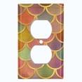 thumbnail image 2 of Metal Light Switch Plate Outlet Cover Mermaid Rainbow MER001, 2 of 13