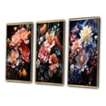 thumbnail image 3 of Designart "Dream of Pink and Blue Wildflowers III" Floral Framed Wall Art Set Of 3 - Pink Floral Frame Gallery Wall Set For Home Decor, 3 of 7