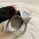 thumbnail image 2 of Bolso Mano Cuero PU Hombro Diseñador Suave Hobo para Mujer (Plata), 2 of 3