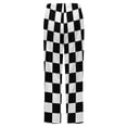 thumbnail image 6 of Chess Board Black Winter Female Pants Flannel High Waist Women Pants Lady Warm Straight Leg Plush Trousers, 6 of 7