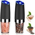 thumbnail image 1 of 2 Pcs Gravity Electric Salt And Pepper Grinder Set, Battery Salt Pepper Mill, 1 of 5