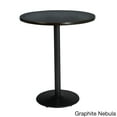 thumbnail image 4 of KFI Studios Mode 2.5' Round Bistro Table, Walnut, Black Base, 4 of 5