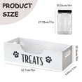 thumbnail image 2 of Caja de bocadillos para mascotas de madera con tarro de madera con soporte de alimentos de plástico, 2 of 8