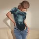 thumbnail image 3 of Fotbe Moody Ram Portrait Body de Mujer con Cuello Redondo y Mangas Cortas, Sin Mangas Ajustado, Suave, Cómodo y Básico-XX-Large, 3 of 7