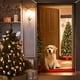 thumbnail image 4 of Christmas Door Cover Decorations Funny Christmas Door Cover Cute Santa Dog Background Suitable For Christmas News Year Party Winter Decorations 70 X 35 Inches, 4 of 6