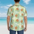 thumbnail image 6 of Xecao Tropical Flowers print Hawaiian shirt - a stylish short-sleeve button-down for men, perfect for casual beach and tropical outings., 6 of 9