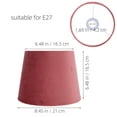 thumbnail image 2 of Phenofice Simple Elegant Pink Cloth Lamp Shade Replacement for Table and Floor Lamps, 2 of 8