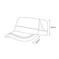 thumbnail image 6 of Shenmeida Quick Dry Sweat-absorbing Flat Top Cadet Caps Adjustable Military Stylish Flat Top Hats for Men, 6 of 7