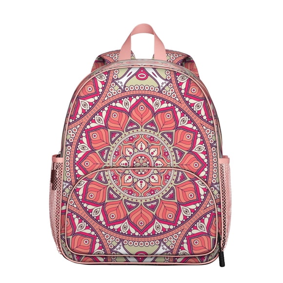 Mystic Spirituality Students Backpack - Meditation and Mindfulness Art with Cosmic Balance and Tranquility Pattern, Lightweight Durable Oxford Fabric