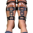 thumbnail image 3 of Women Slippers Flat Heel Open Toe Slip-on Slides Slippers Women's Casual Outdoor Indoor Comfortable Sandals Shoes, 3 of 8