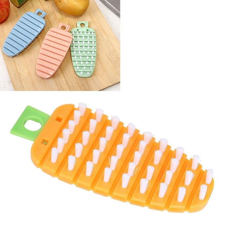 TXV Mart Natural Bamboo Fruits and Vegetable Brush Scrubber With