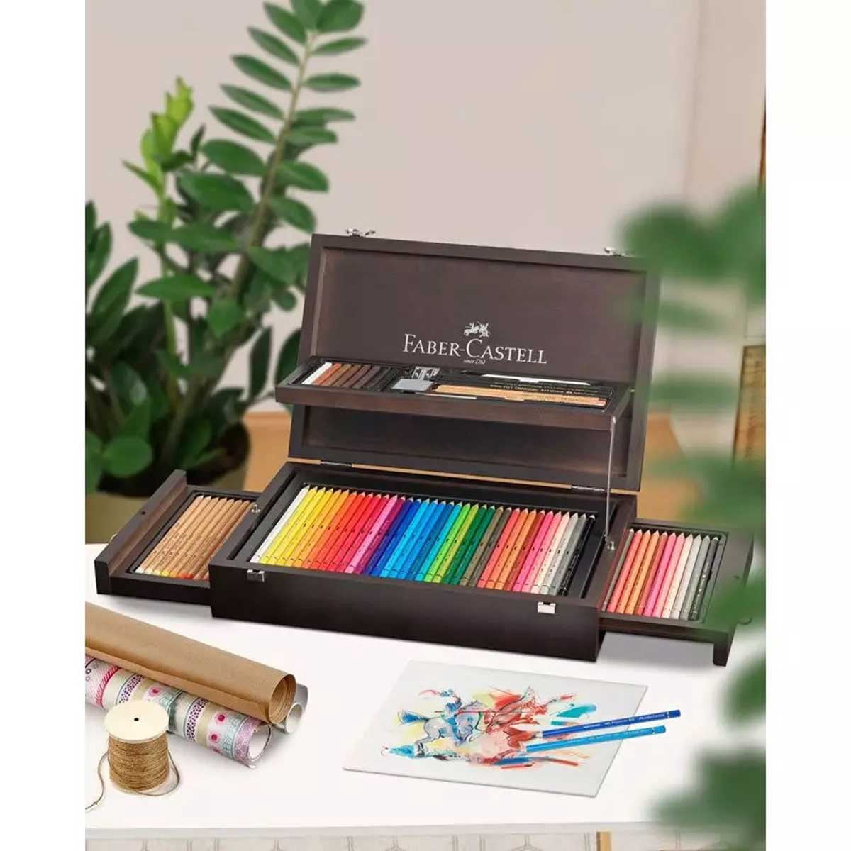 Faber Castell 110085 Art and Graphic Colored Pencils, 125 Pieces