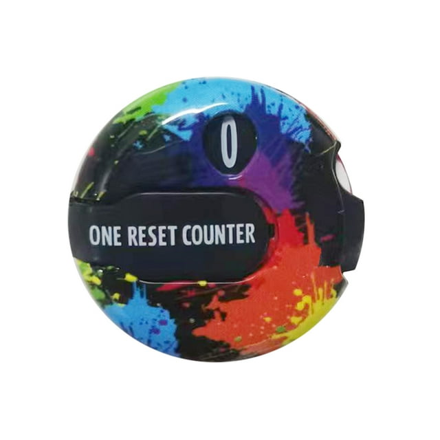 Compteur de Score de Golf Clip de Chapeau de Golf Mini Portable Réinitialisation à une Touche jusqu'à 12 Temps Outil de Jeu Accessoires de Golf Fournitures Coloré Noir