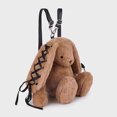 thumbnail image 3 of Mochilas con forma de conejo de dibujos animados de moda para mujer, bolsos de diseño de lujo, carteras, novedad de 2024, bufanda de seda de piel sintética, bandolera de felpa, 3 of 5