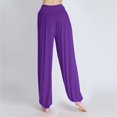 thumbnail image 5 of felwors Harem Pants Women High Waist Yoga Pants Elastic Soft Modal Yoga Sports Pants 2026 Summer Loose Comfy Joggers Trousers (Purple, XXXL), 5 of 8