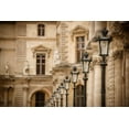 thumbnail image 2 of Berzel, Erin 14x11 Gold Ornate Wood Framed with Double Matting Museum Art Print Titled - Louvre Lampposts II, 2 of 4