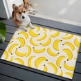 thumbnail image 4 of Rectangle Area Rug 2x3ft, Retro Yellow Banana Non-Shedding Washable Area Rug, Farm Fruit on Linen Non Slip Low-Profile Rugs for Living Room, Bedroom Dining Room, 4 of 9