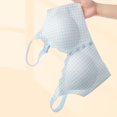 thumbnail image 4 of Aofany Plus Size Front Closure Bra Wireless Full Coverage Support with Wide Straps Print Comfort Bras Everyday Bras for Women, 36B/C-44B/C, 4 of 8