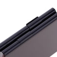 thumbnail image 3 of Caja de cigarrillos de metal Soporte de bolsillo abierto de doble cara para 20 cigarrillos Negro SM SunniMix Caja de cigarrillos de aluminio, 3 of 7