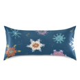 thumbnail image 3 of Colorful Beautiful Snowflakes Christmas Satin Pillowcase Envelope Design Pillow Covers 1 Pack Standard Size 20" x 26", 3 of 9