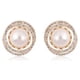 thumbnail image 3 of Aretes de perlas de cristal Minnieouse para banquetes de cumpleaños Plata, Oro, 3 of 6