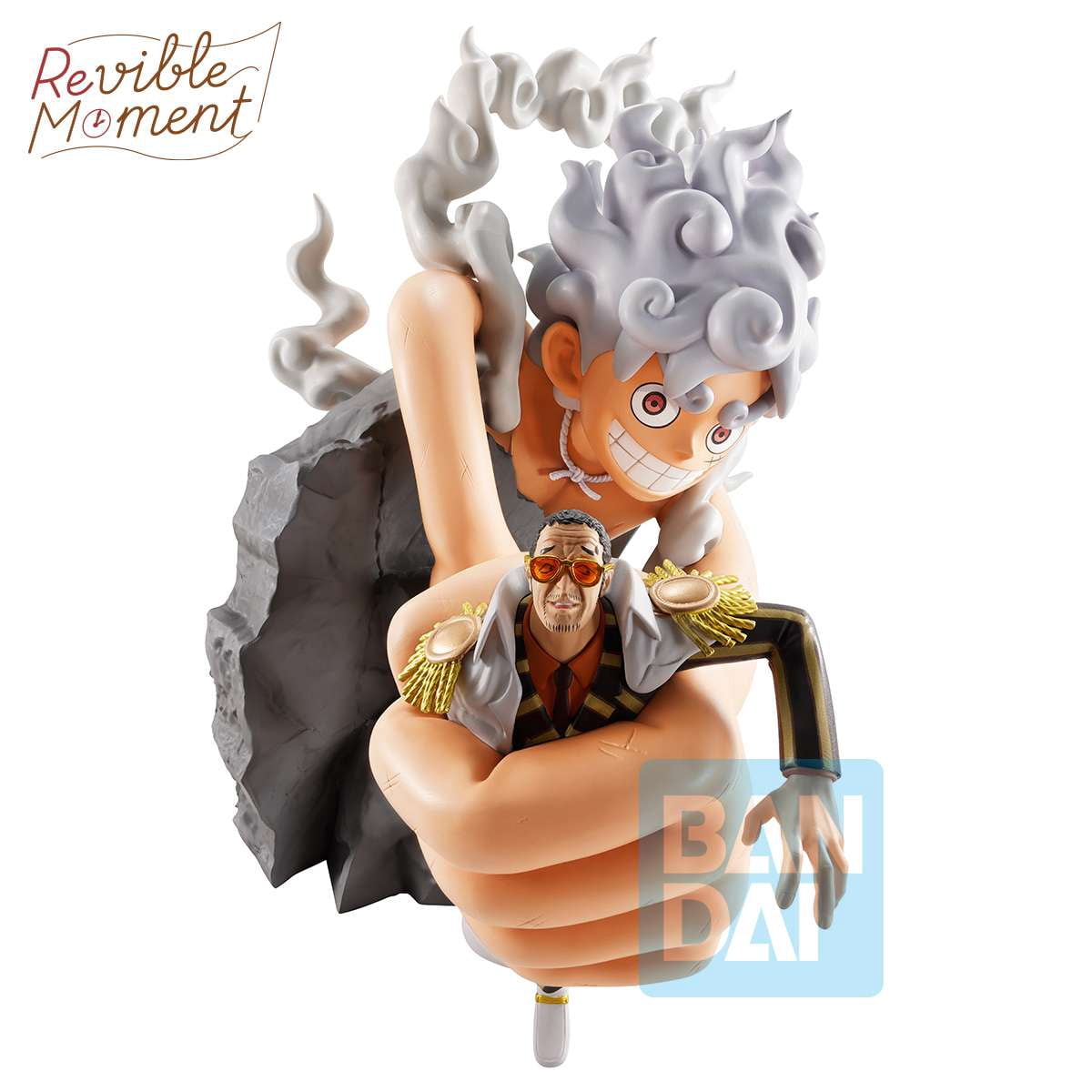 One Piece Revible Moment Ichibansho Monkey D. Luffy Gear 5 vs Borsalino Collectible Figure (Burst of Energy)