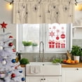 thumbnail image 6 of Floral Valances for Windows, Decorative Rod Pocket Window Valance Curtains, Spring Flower Short Curtain Drapes for Kitchen/Bathroom/Living Room, 2 Panels, 60" W x 18" L, 6 of 8